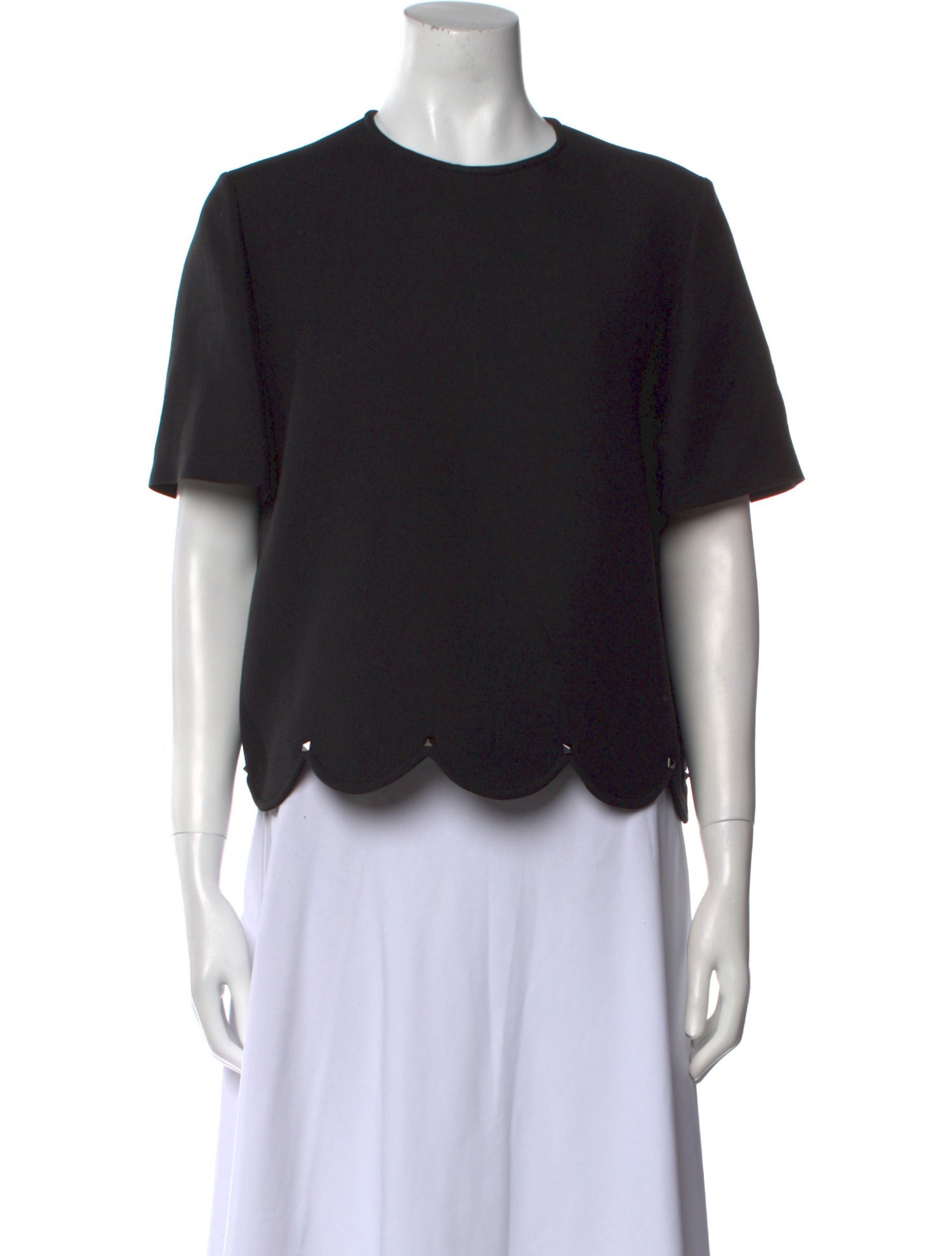 Valentino Virgin Wool Crew Neck T-Shirt