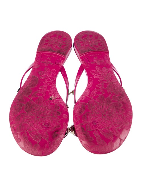 Valentino Rockstud Accents Rubber Slides