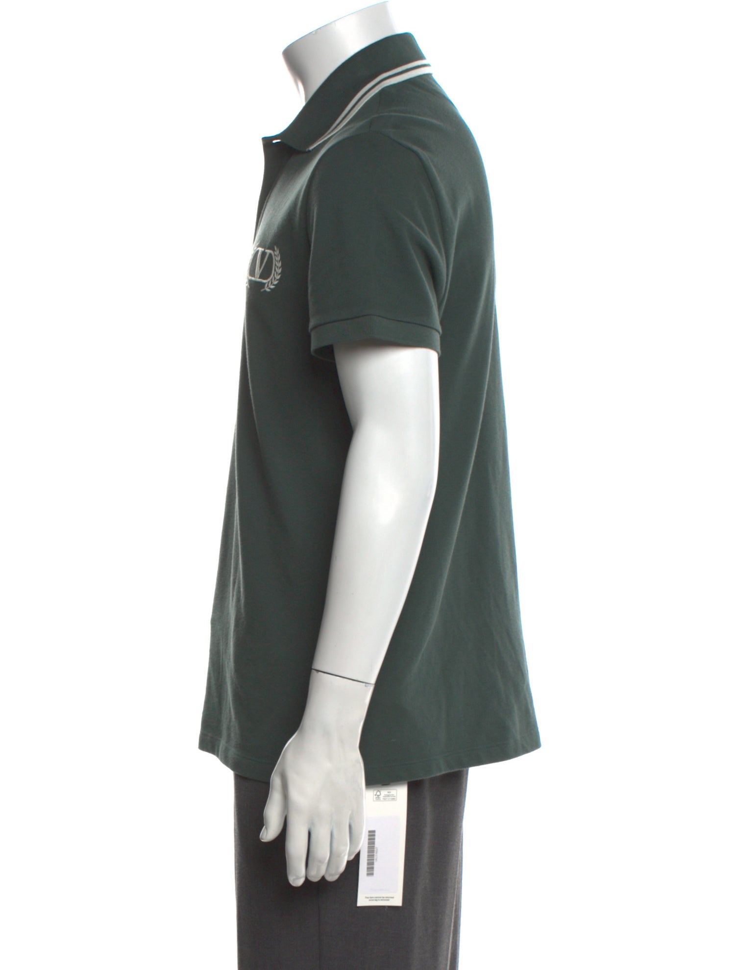 Valentino Rockstud Accents Graphic Print Polo Shirt