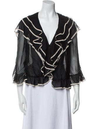 Valentino Silk Printed Blouse