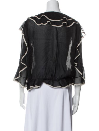 Valentino Silk Printed Blouse