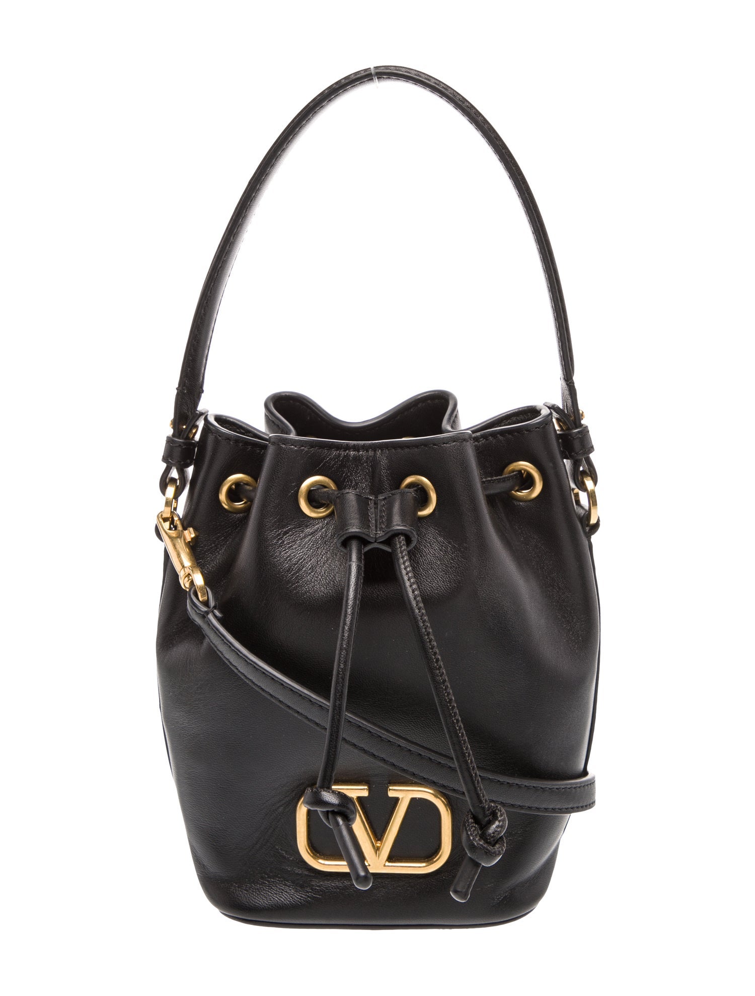 Valentino Leather Bucket Bag