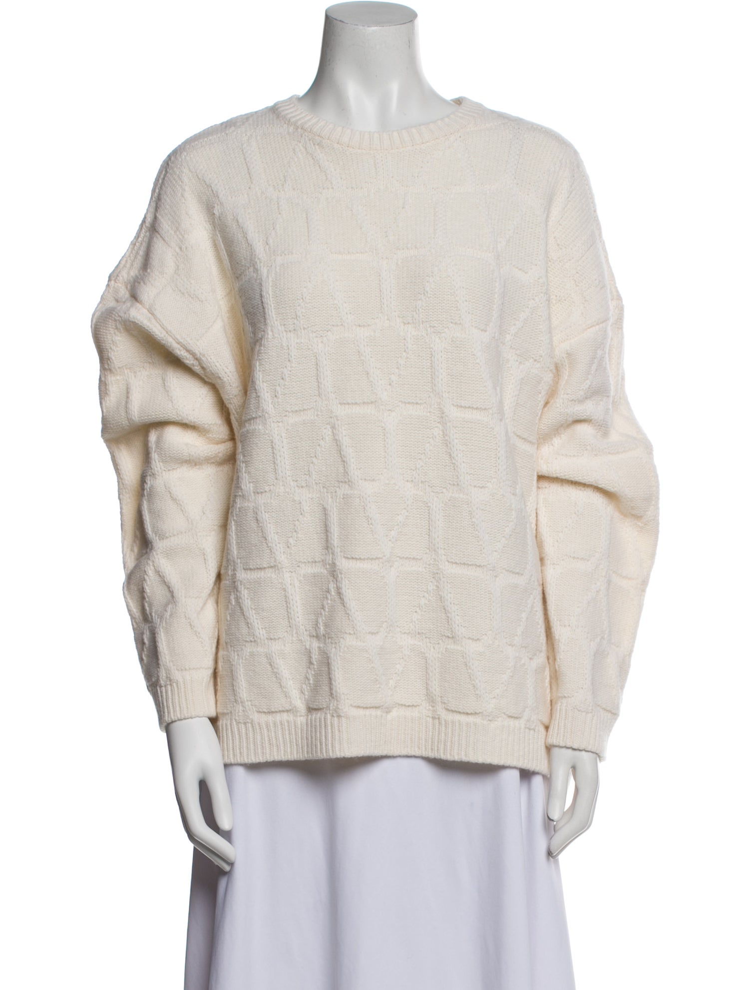 Valentino Virgin Wool Crew Neck Sweater