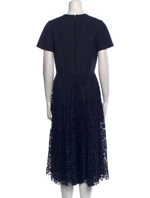 Valentino Crew Neck Midi Length Dress