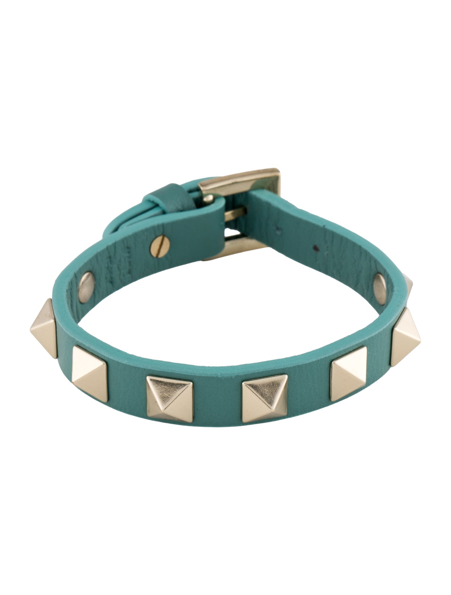 Valentino Leather Rockstud Wrap Bracelet