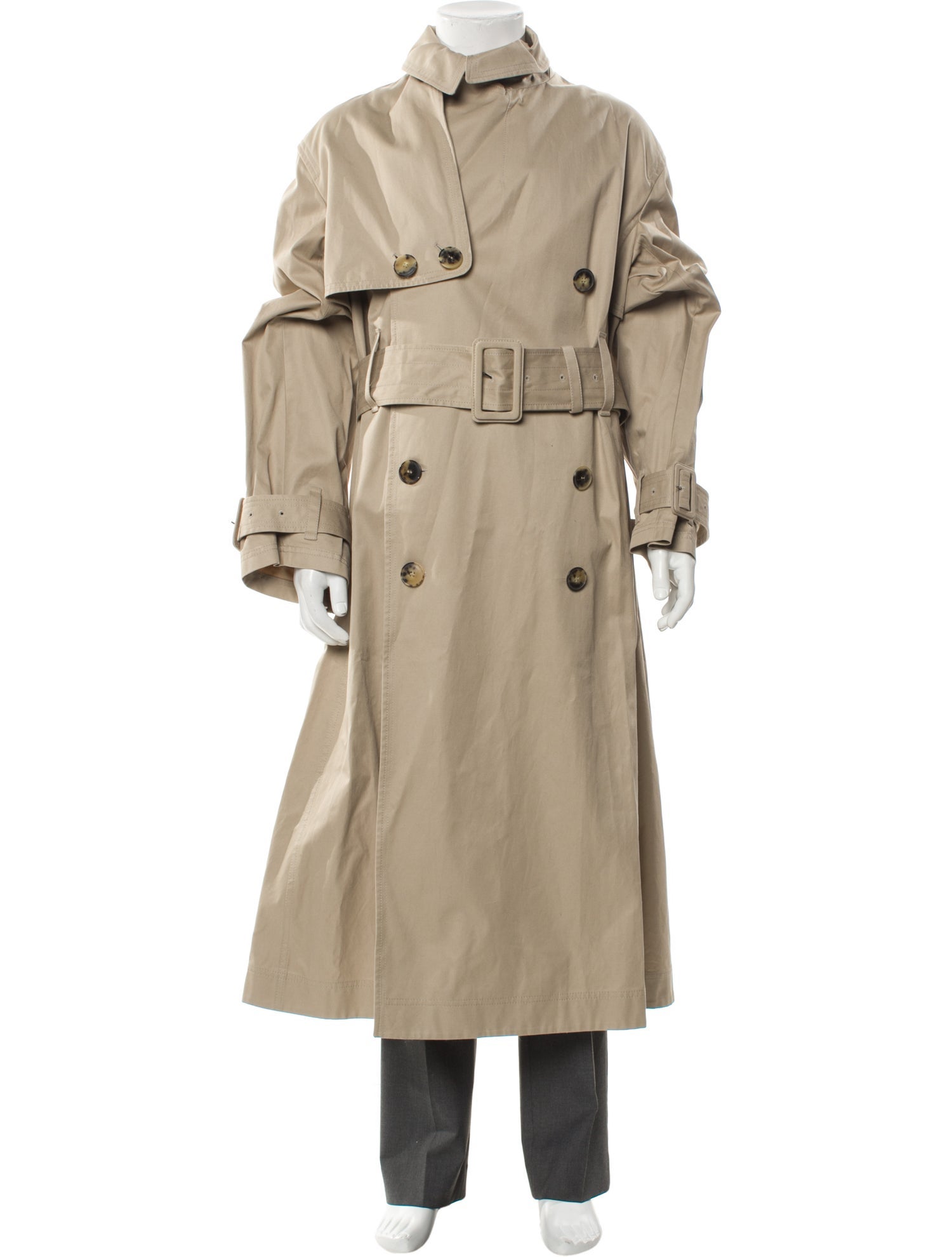 Valentino Rockstud Accents Trench Coat