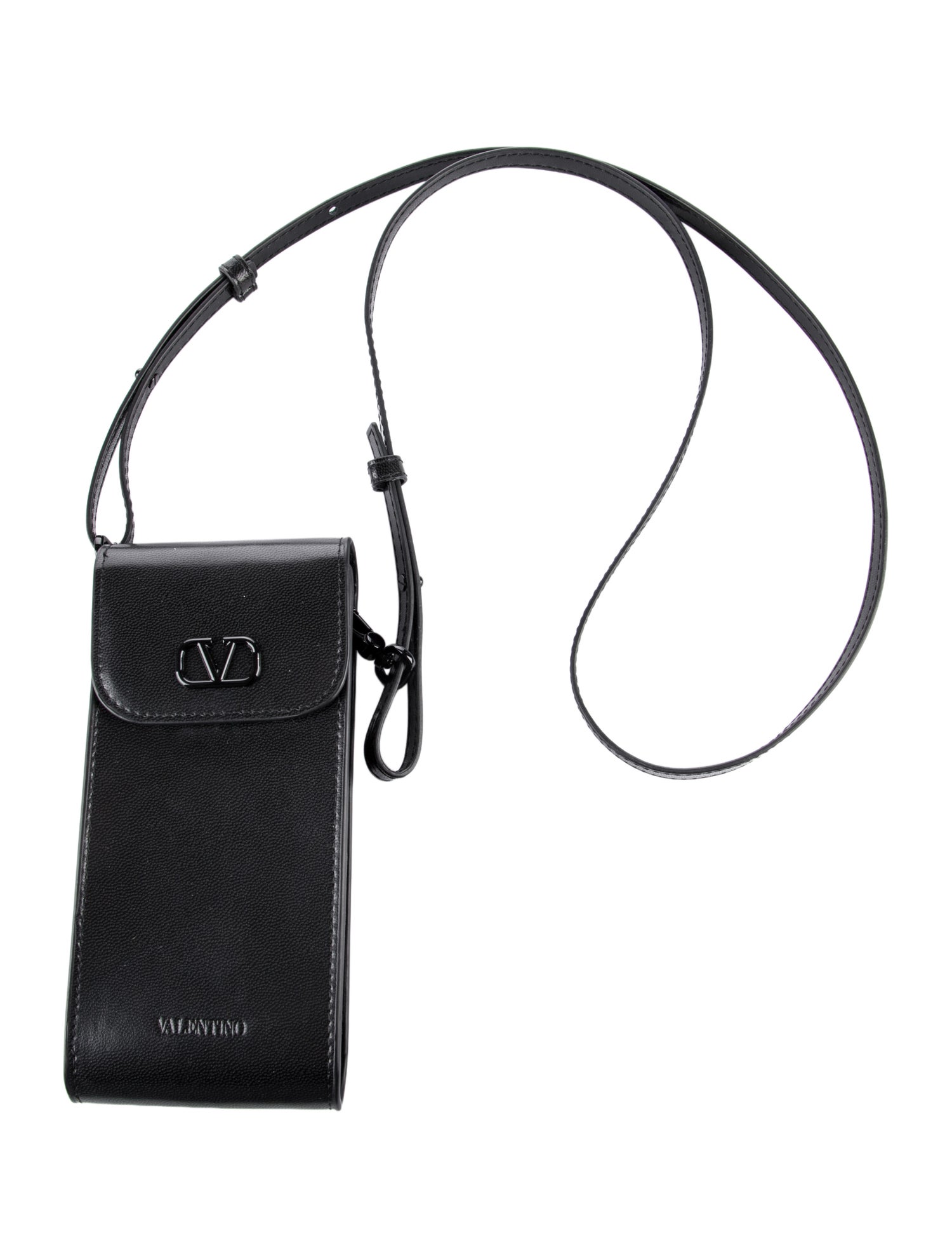 Valentino Loco Leather Crossbody Phone Case