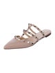 Valentino Rockstud Accents Leather Mules