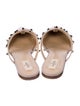 Valentino Rockstud Accents Leather Mules