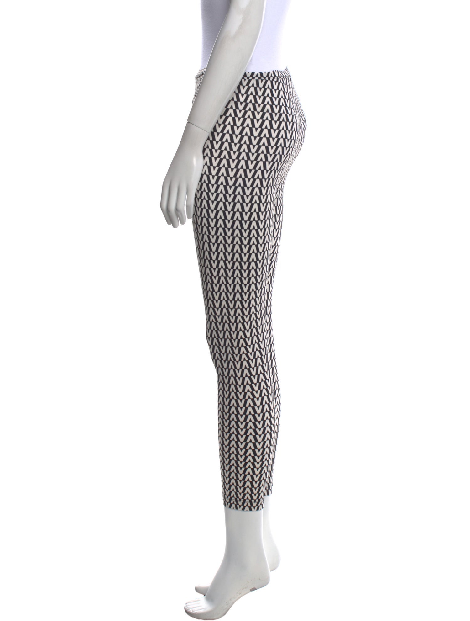 Valentino Printed Skinny Leg Pants