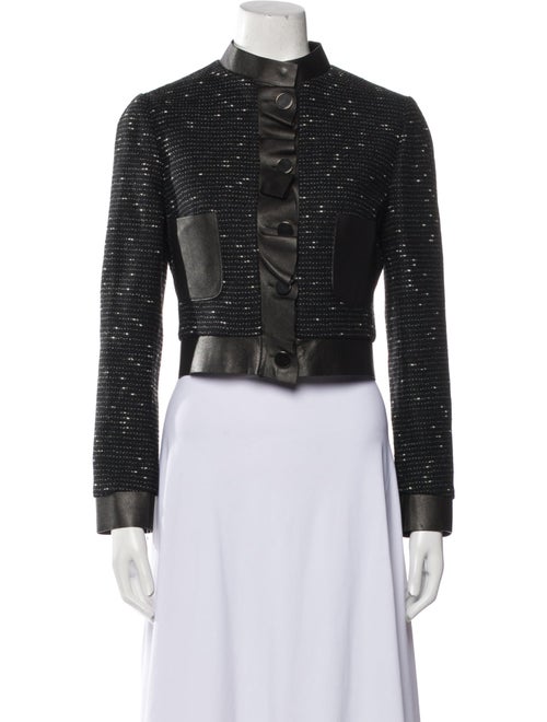 Valentino Virgin Wool Polka Dot Print Bolero