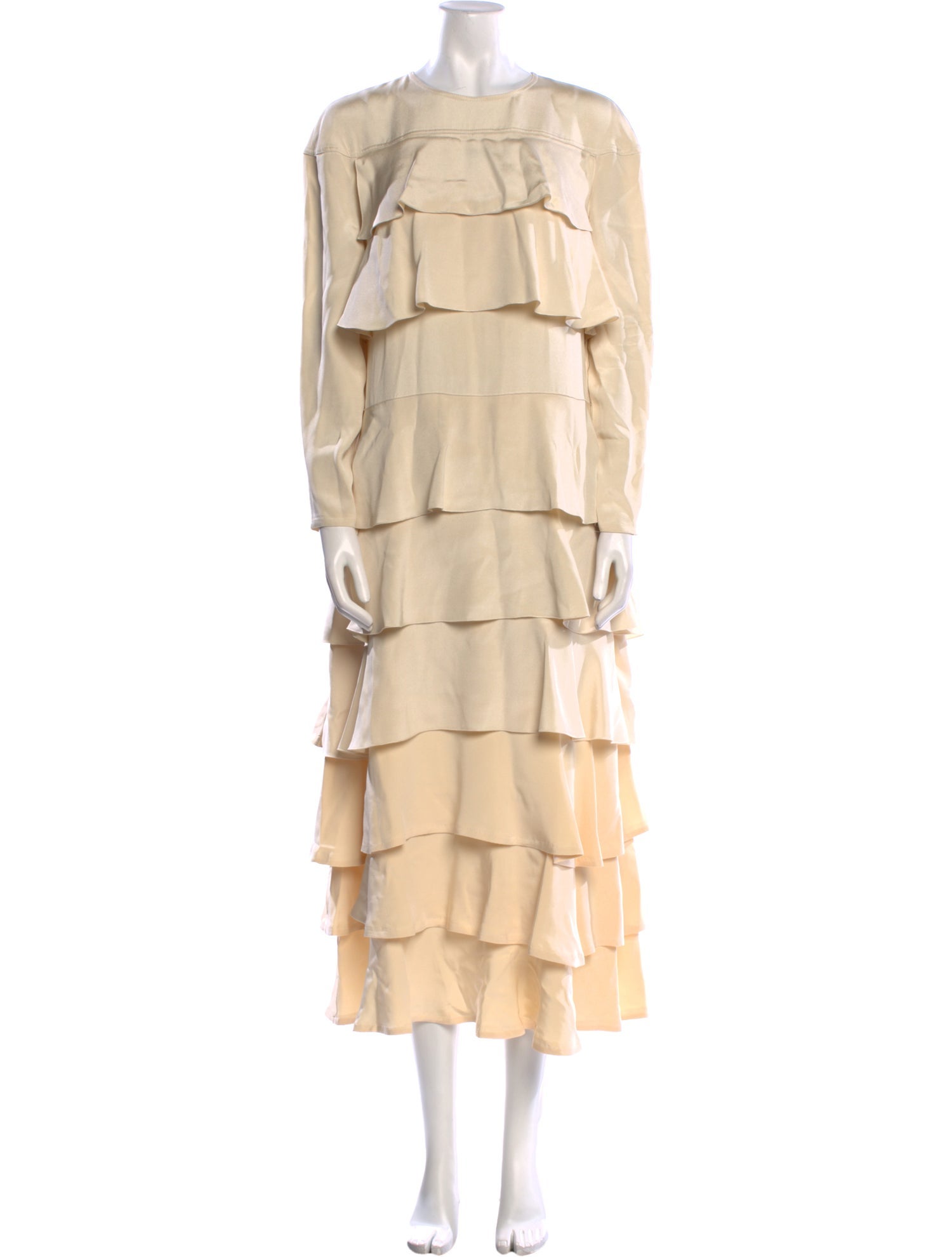 Valentino Crew Neck Long Dress