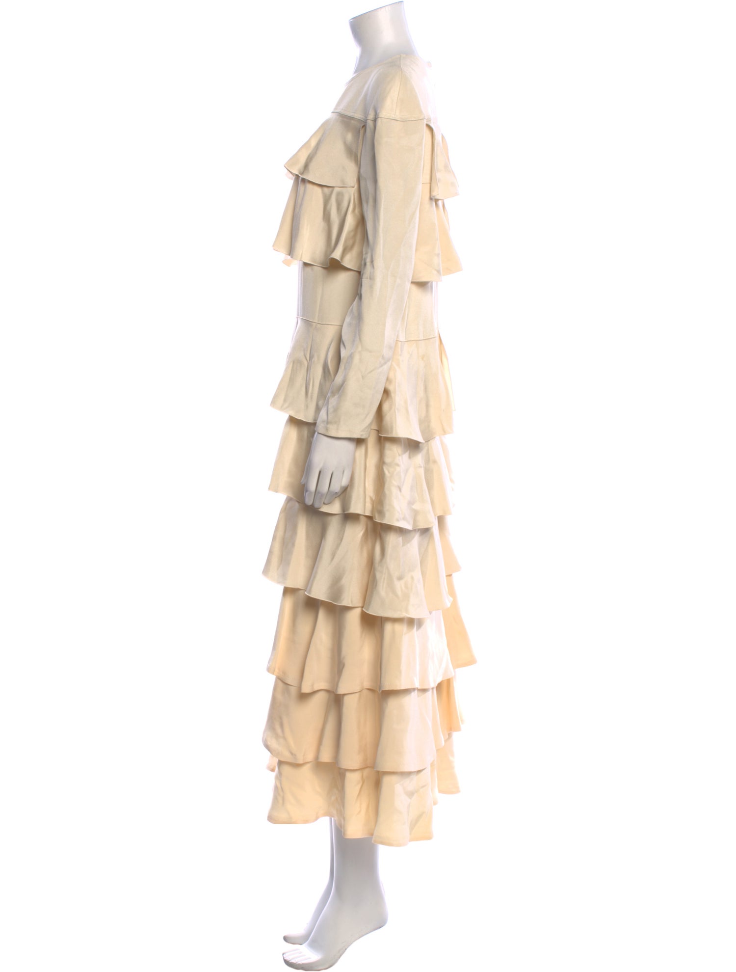 Valentino Crew Neck Long Dress