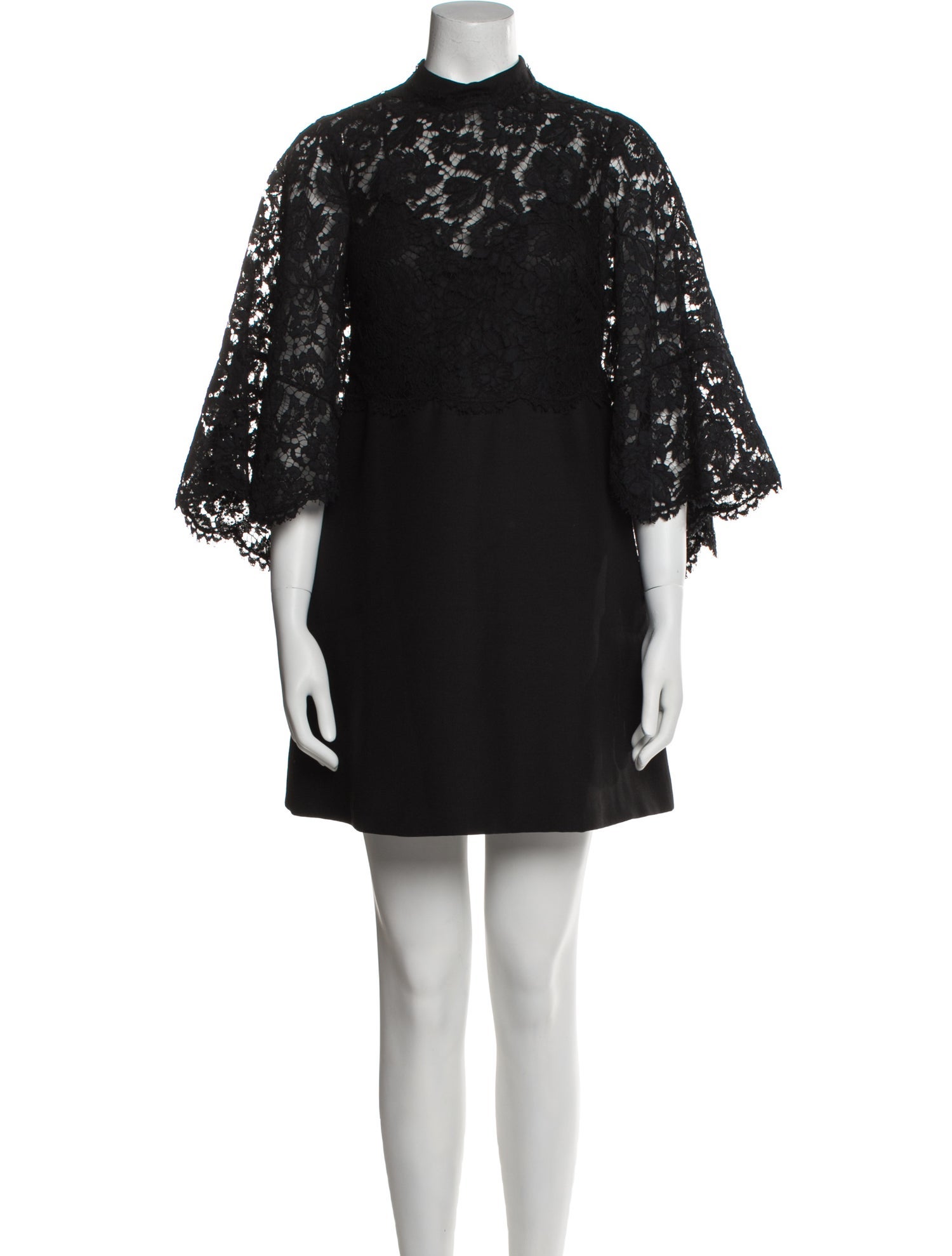 Valentino Lace Pattern Mini Dress