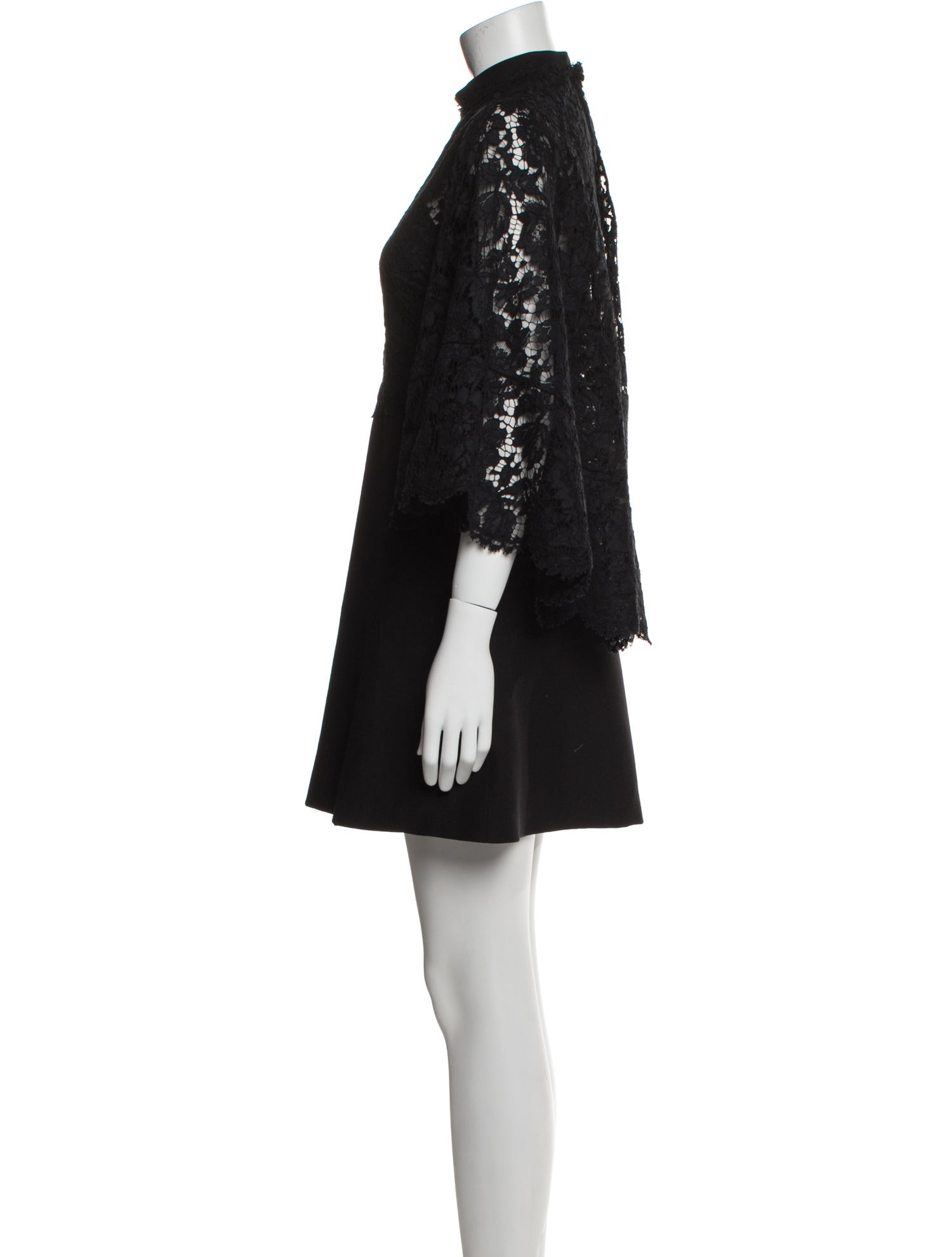 Valentino Lace Pattern Mini Dress