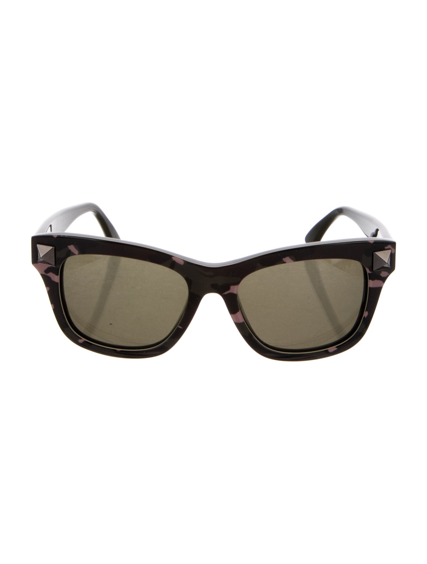 Valentino Rockstud Accents Wayfarer Sunglasses