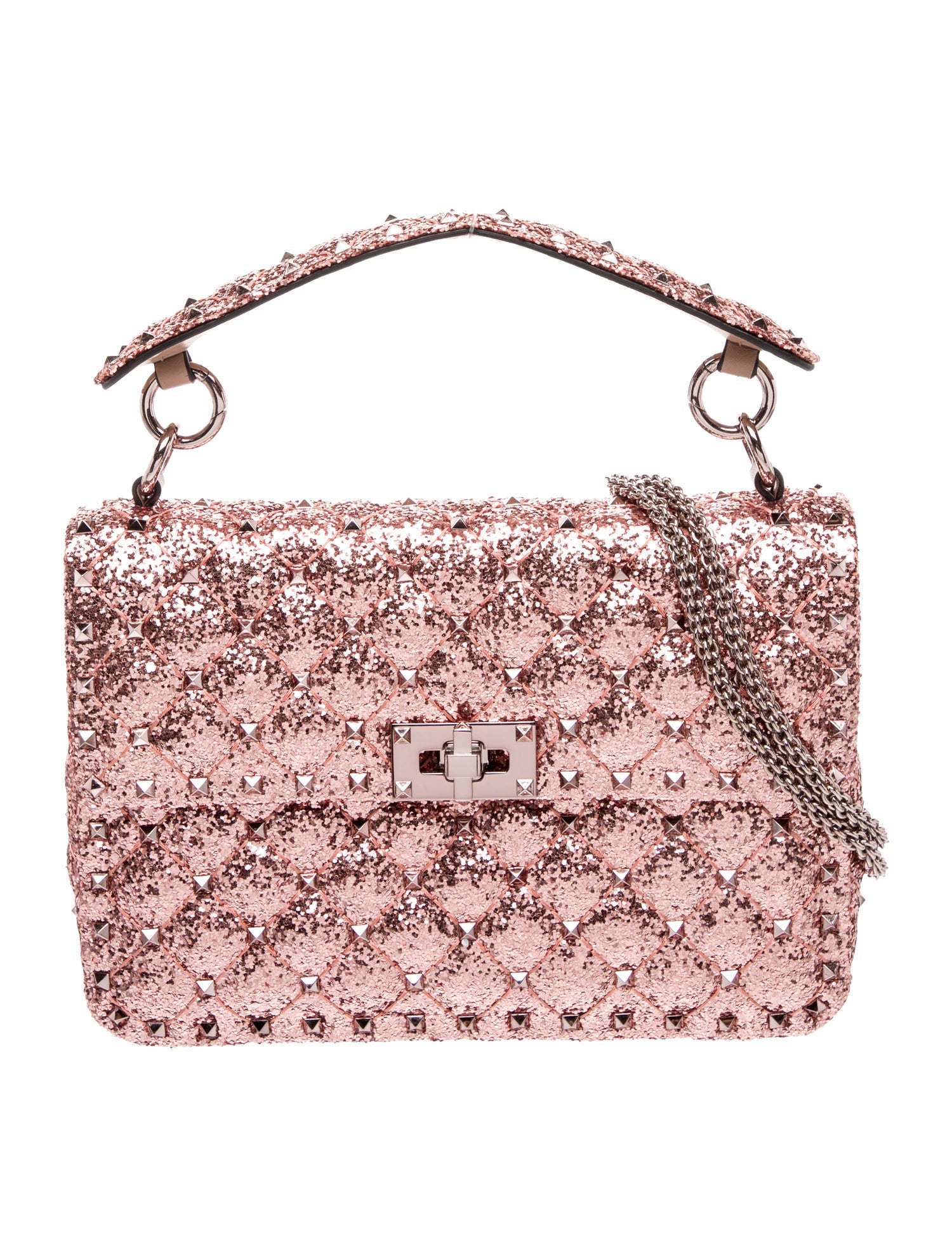 Valentino Rockstud Top Handle Bag