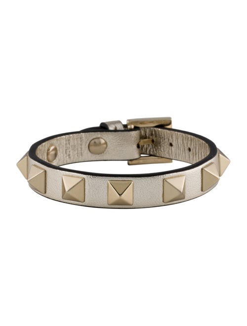 Valentino Leather Rockstud Wrap Bracelet