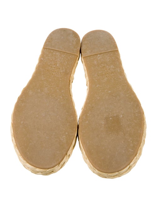 Valentino Straw Espadrilles