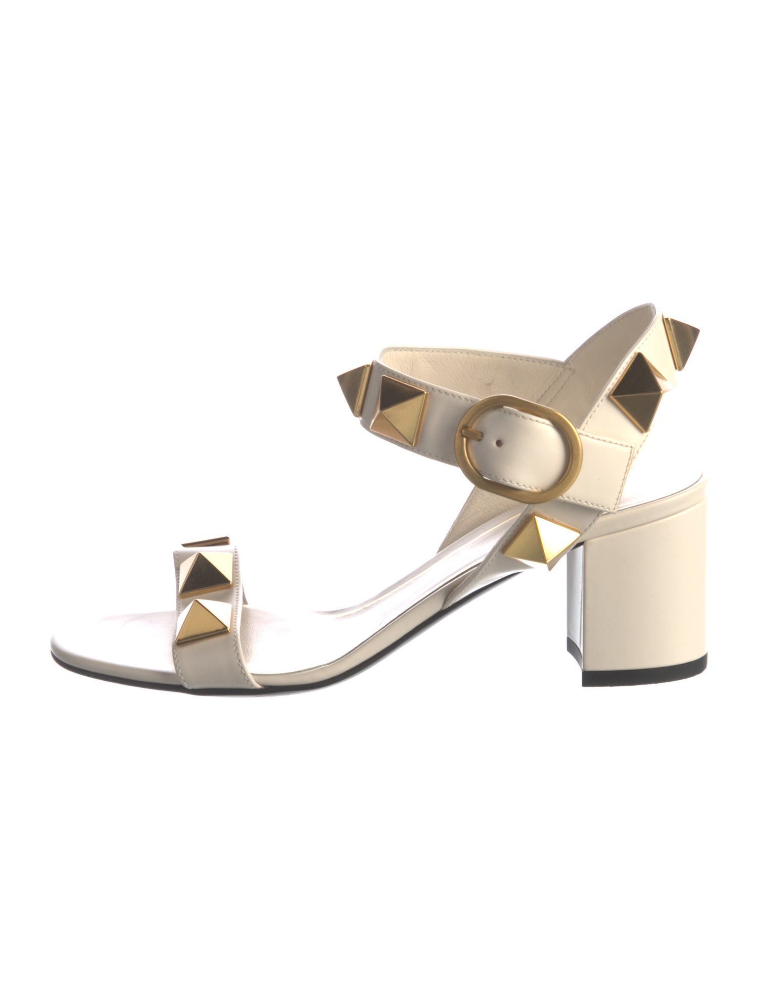 Valentino Rockstud Accents Leather Sandals