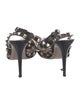 Valentino Rockstud Accents Ponyhair T-Strap Pumps