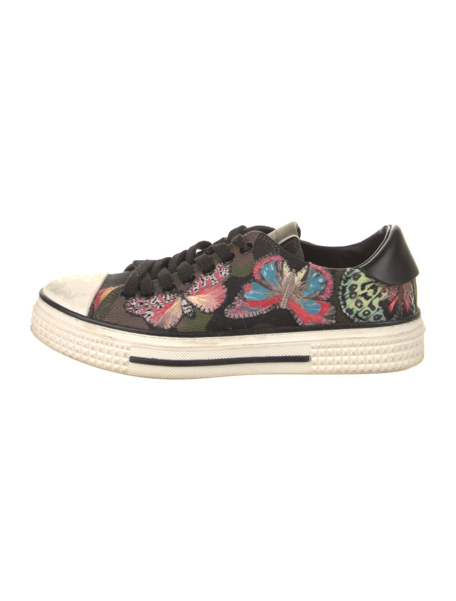 Valentino Canvas Printed Sneakers