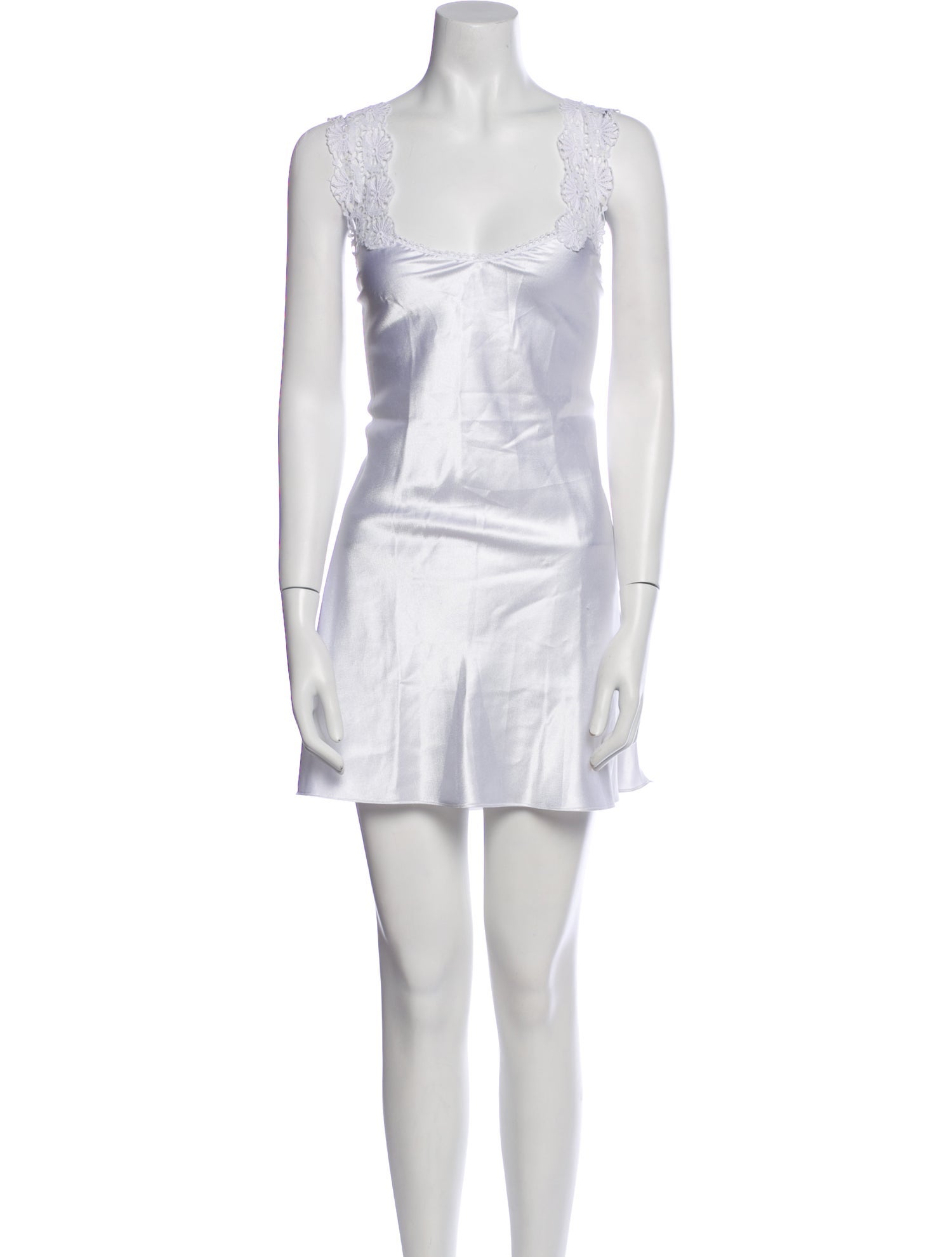 Valentino Intimo Lace Trim Embellishment Nightgown