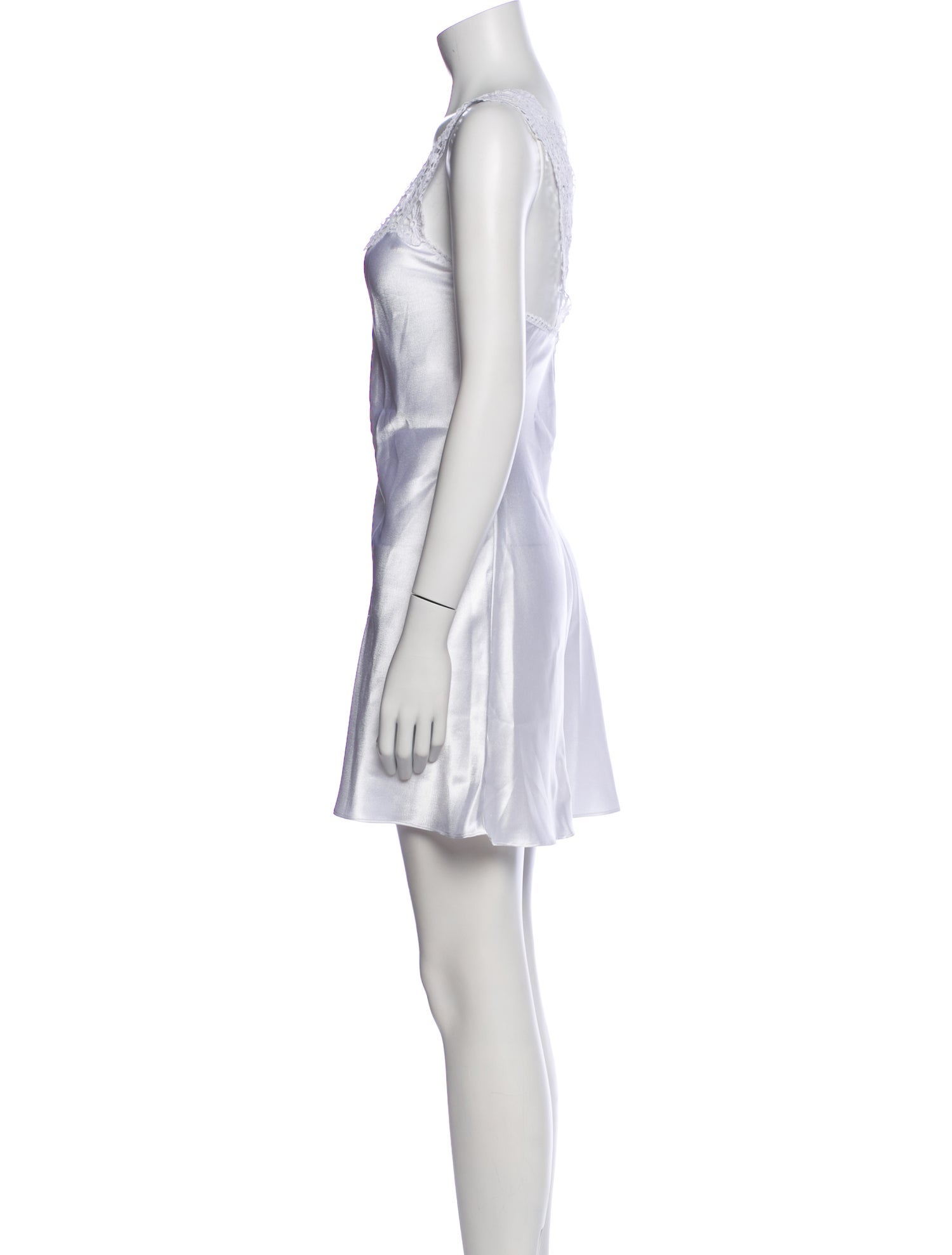 Valentino Intimo Lace Trim Embellishment Nightgown