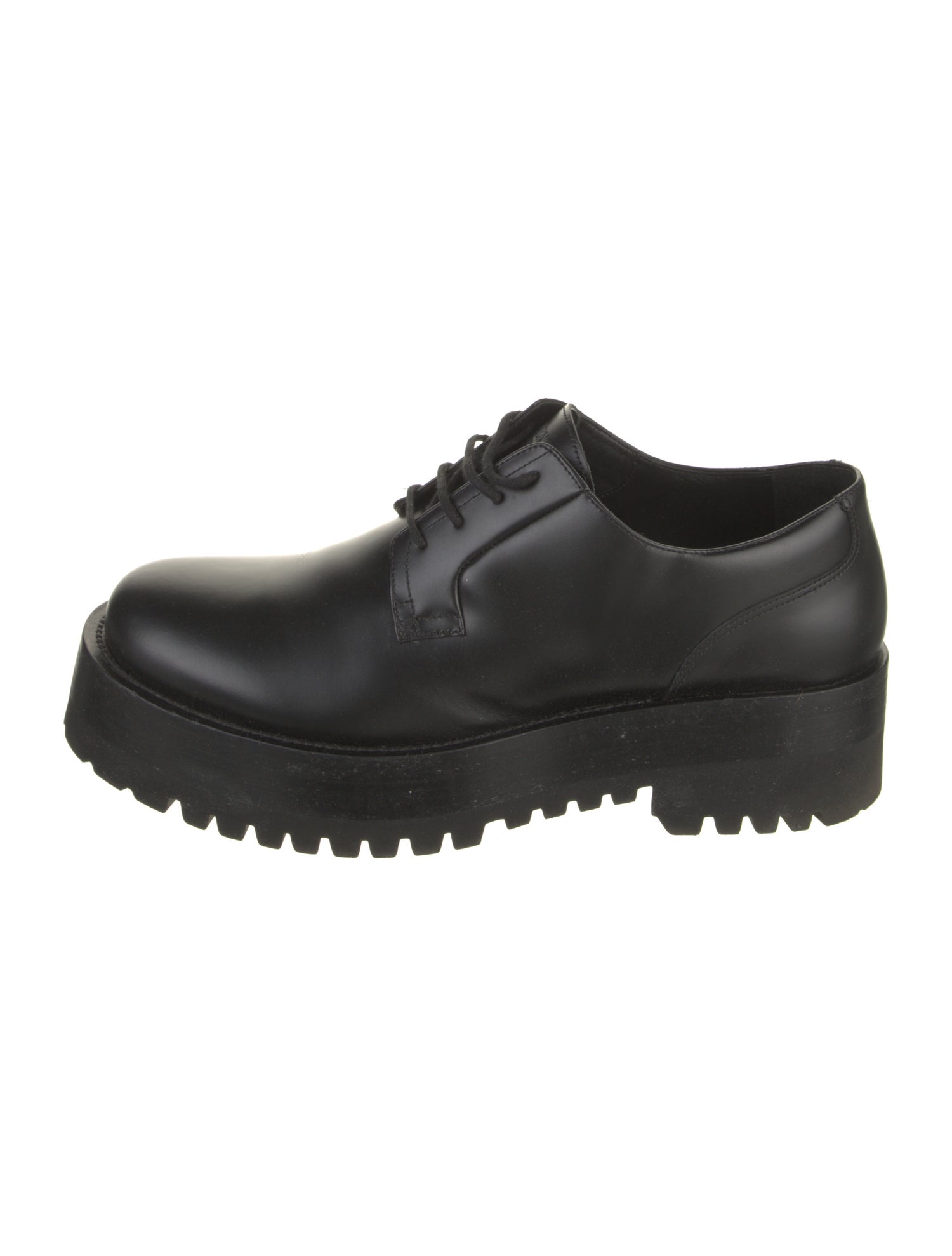 Valentino Rockstud Accents Leather Derby Shoes