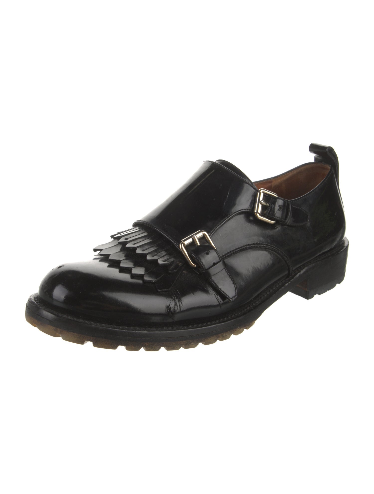 Valentino Rockstud Accents Patent Leather Oxfords