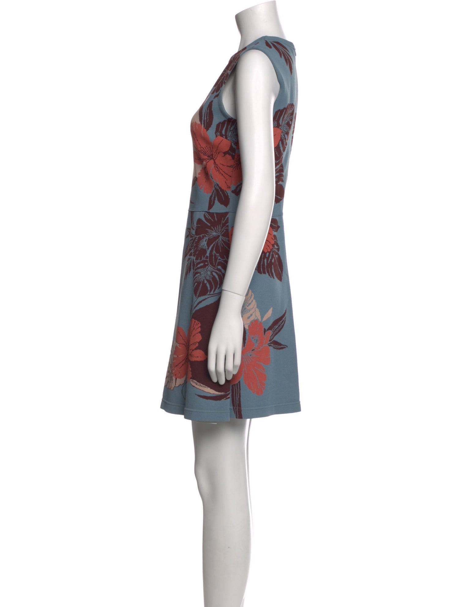 Valentino Floral Print Mini Dress