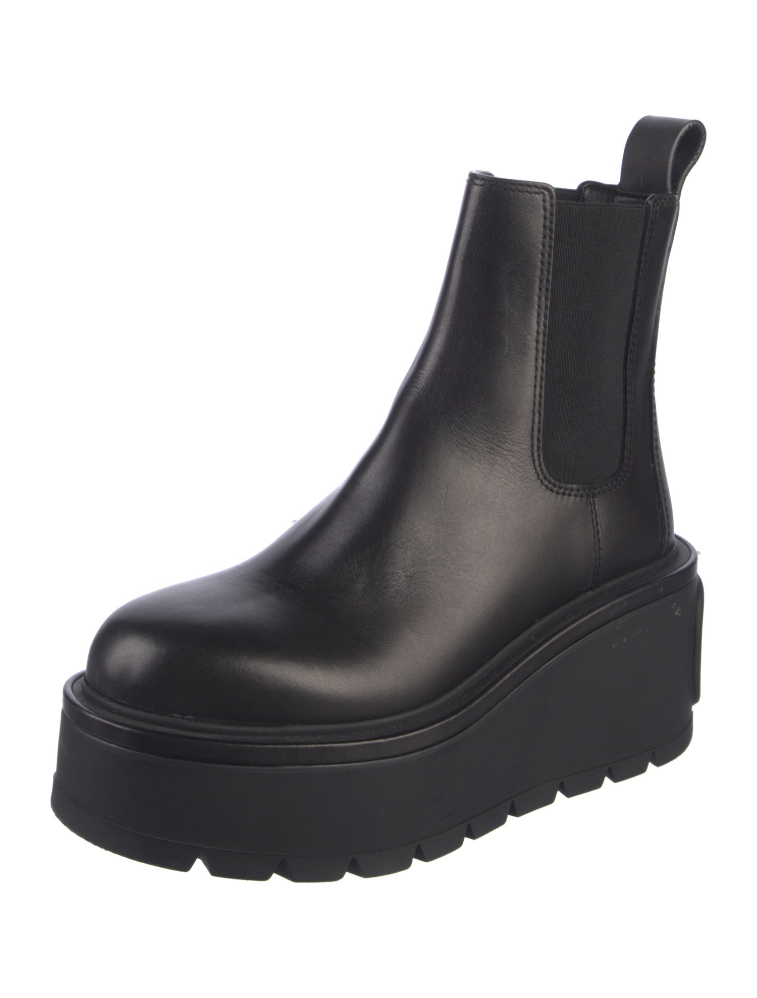 Valentino Leather Chelsea Boots