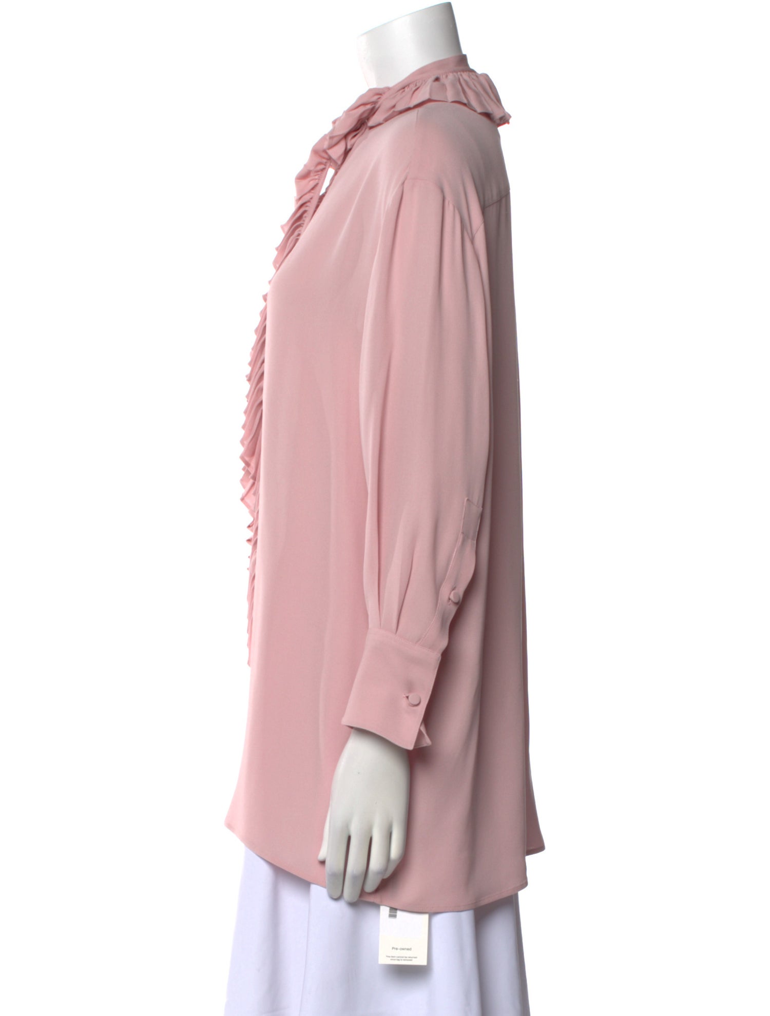 Valentino Silk Mock Neck Blouse