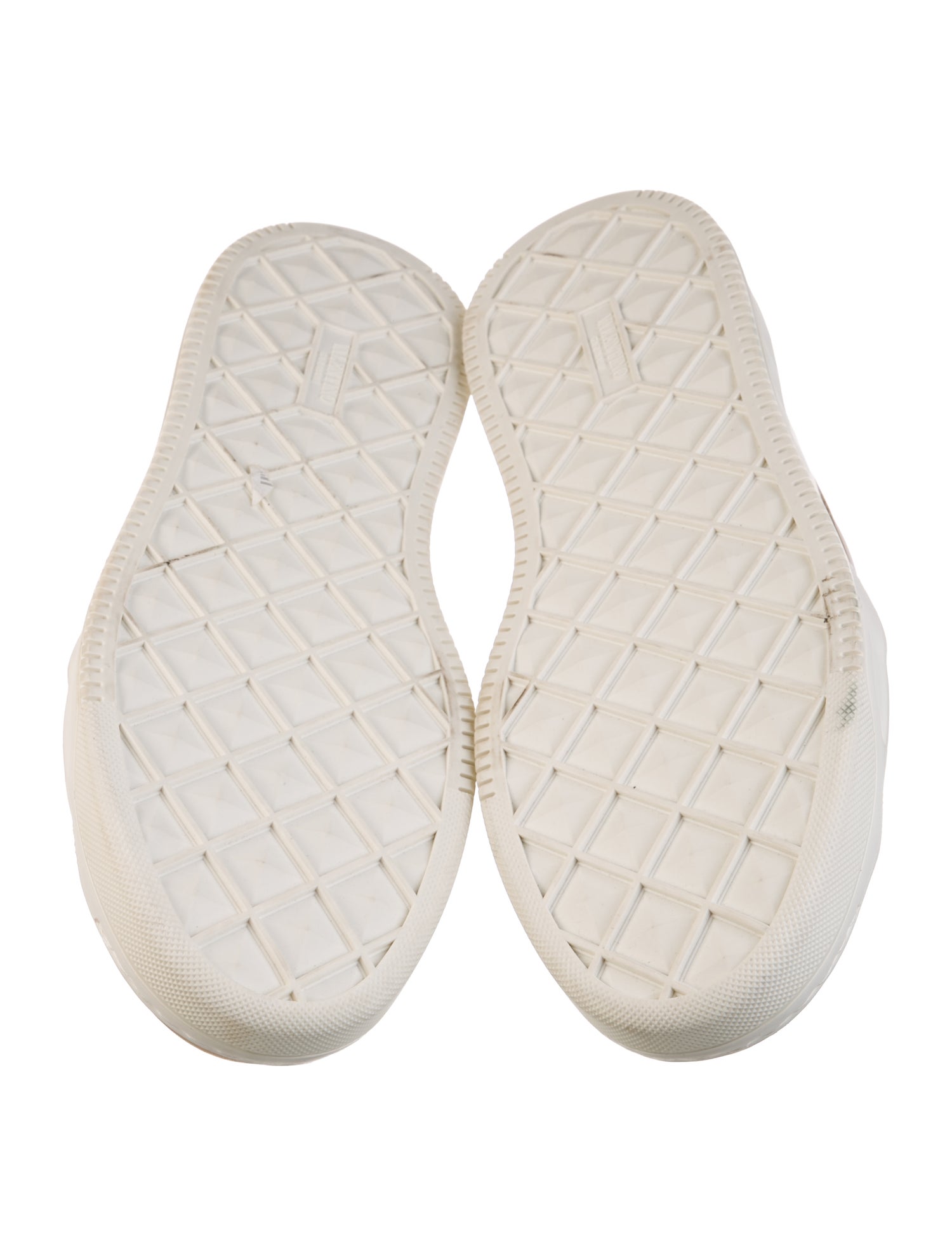 Valentino Leather Colorblock Pattern Sneakers