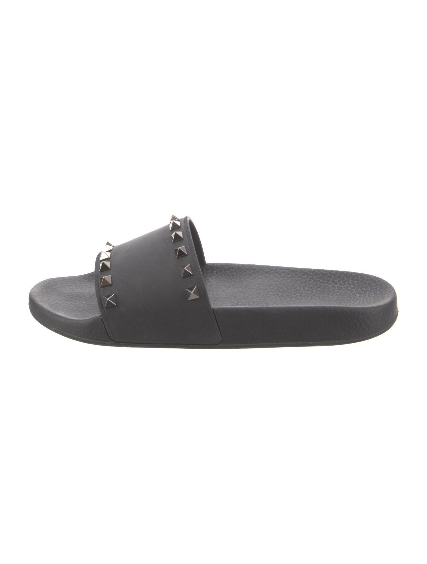 Valentino Rockstud Accents Rubber Slides
