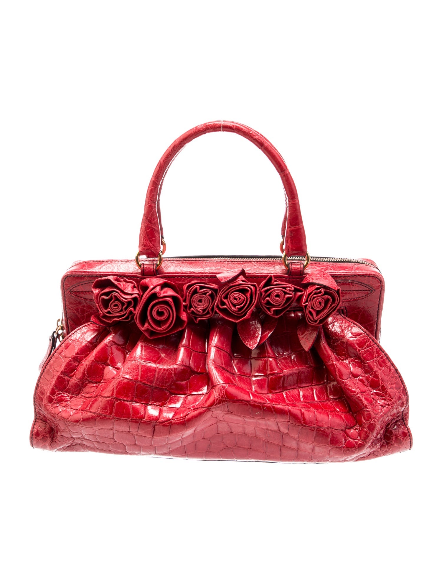 Valentino Leather Top Handle Bag