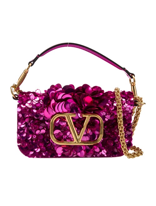 Valentino Sequins Top Handle Bag Small