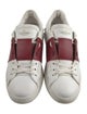 Valentino Rockstud Accents Leather Sneakers