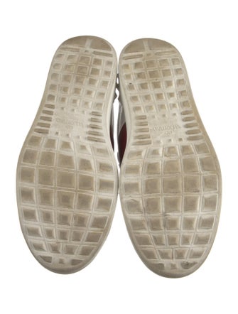Valentino Rockstud Accents Leather Sneakers