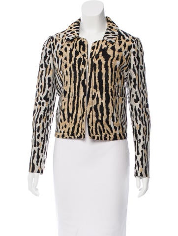 Valentino Cropped Jacquard Jacket w/ Tags