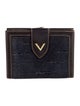 Valentino Velvet Printed Compact Wallet