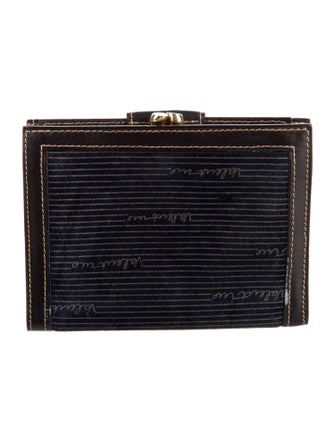 Valentino Velvet Printed Compact Wallet