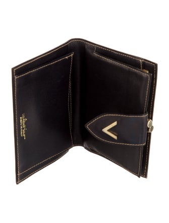 Valentino Velvet Printed Compact Wallet