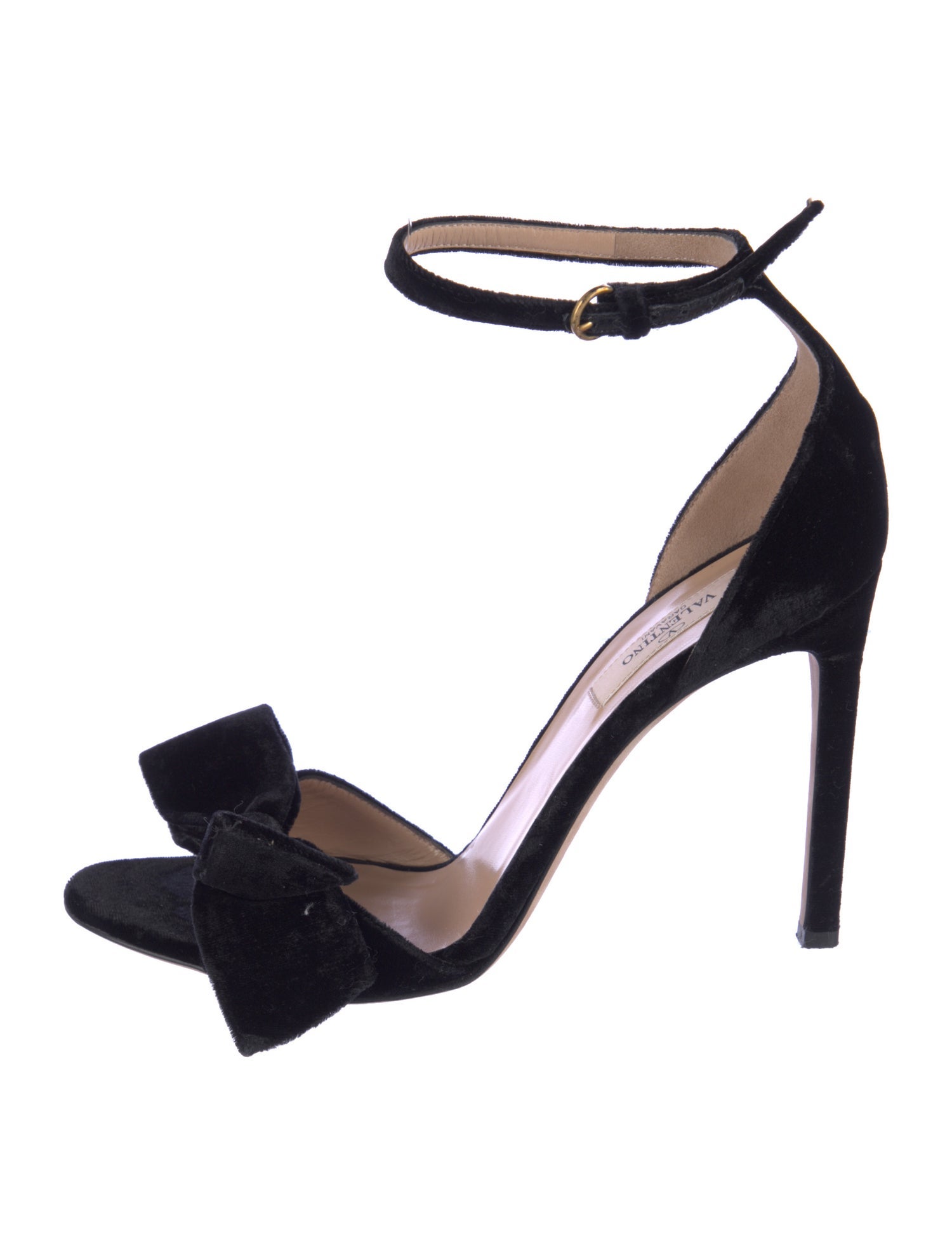 Valentino Velvet Bow Accents Sandals