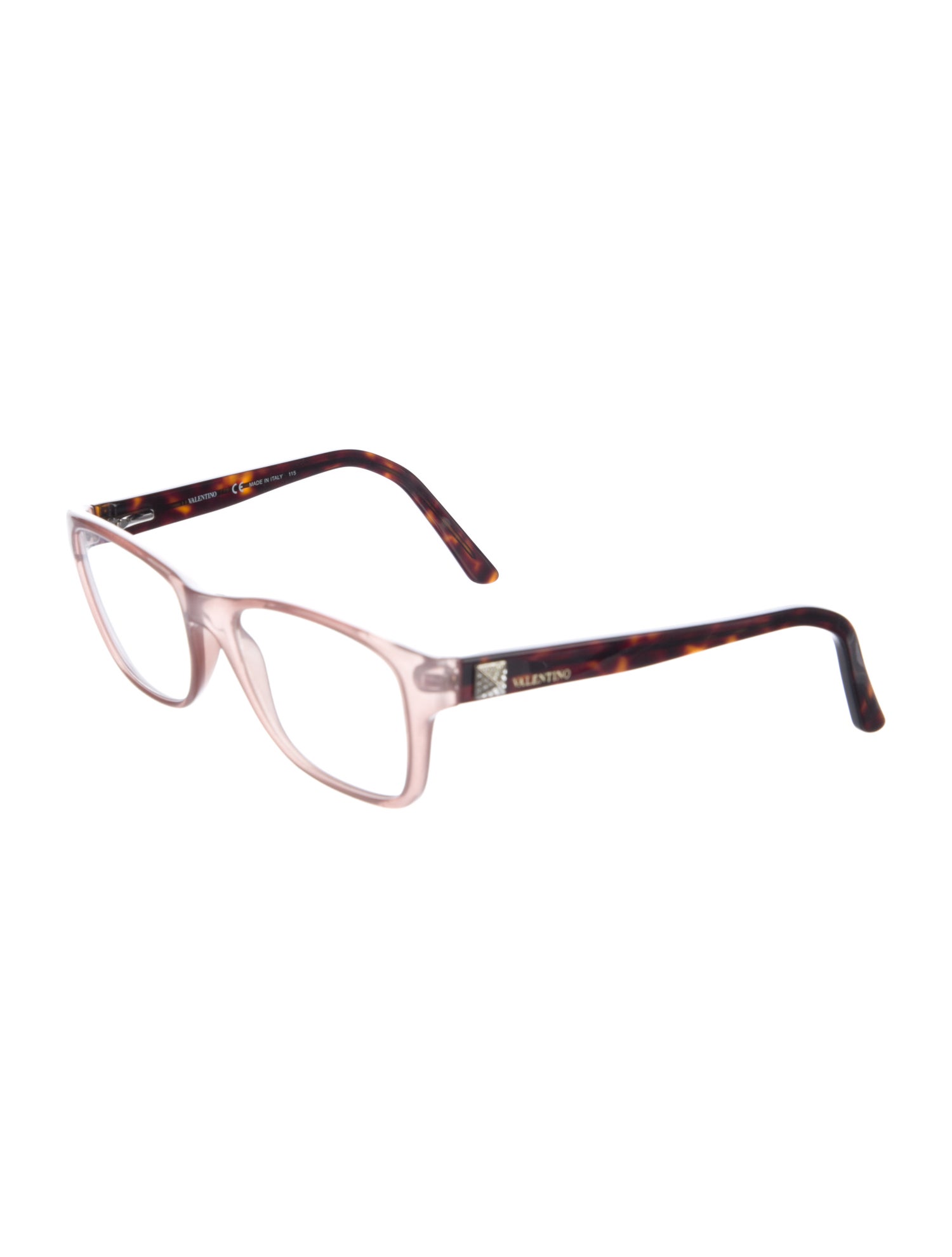 Valentino Rockstud Accents Square Eyeglasses