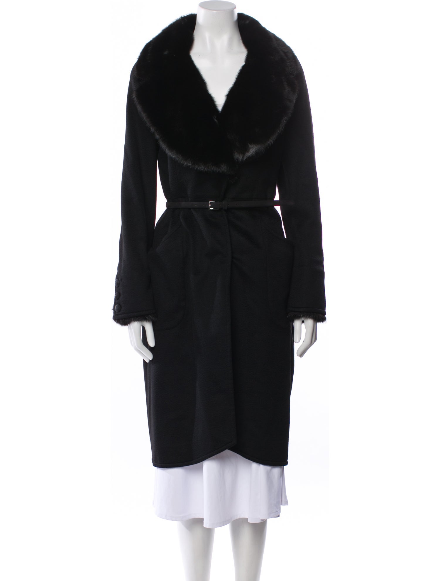 Valentino Cashmere Fur Coat