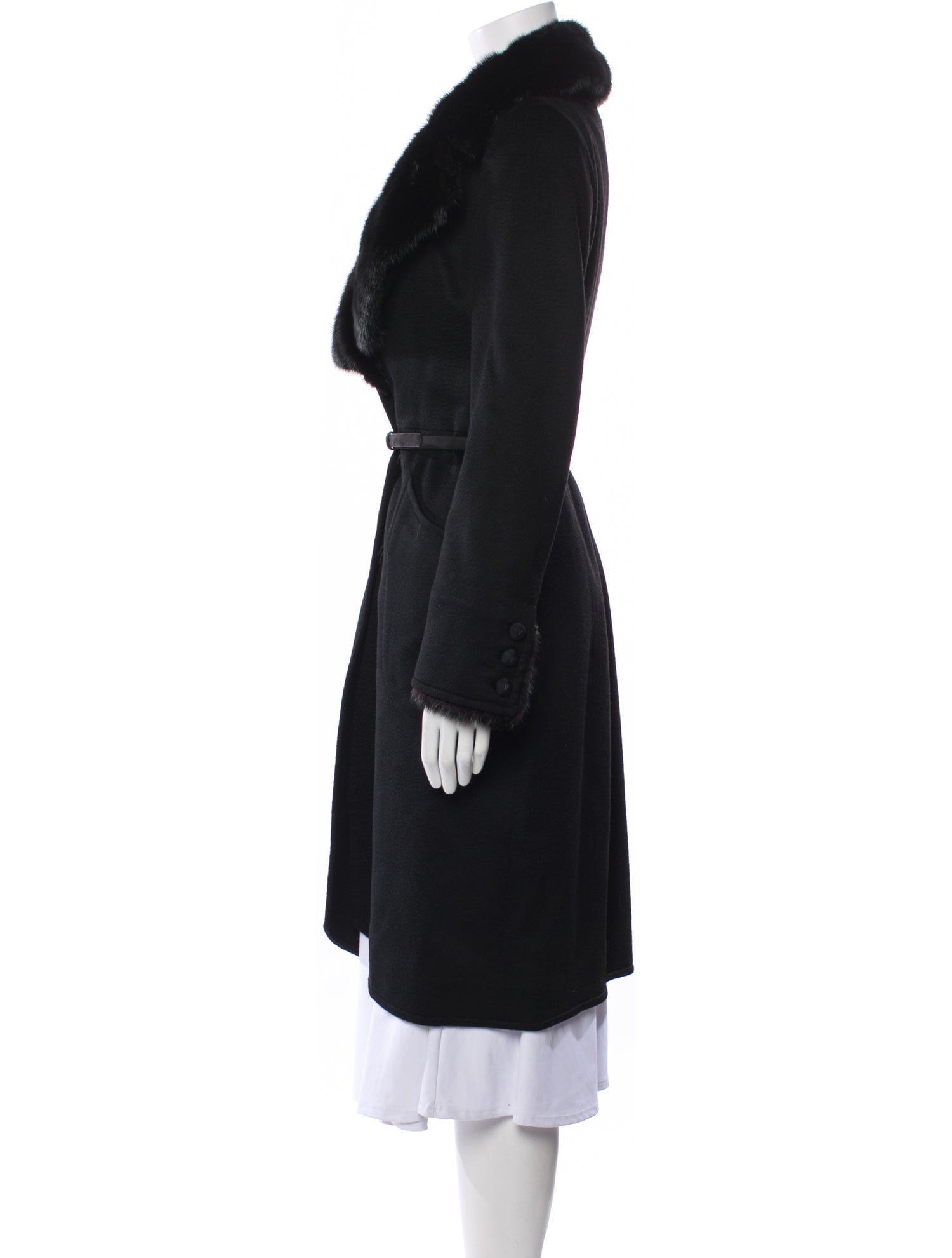 Valentino Cashmere Fur Coat