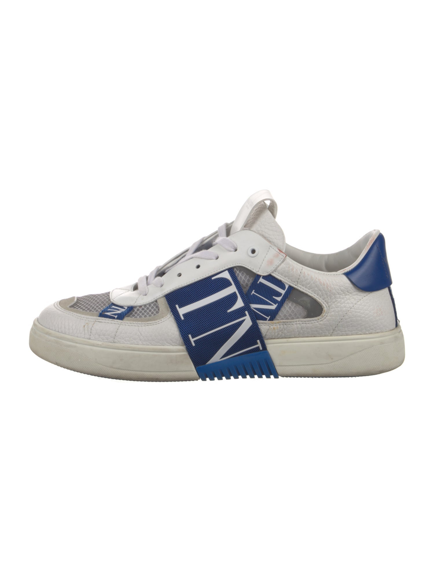 Valentino Leather Printed Sneakers