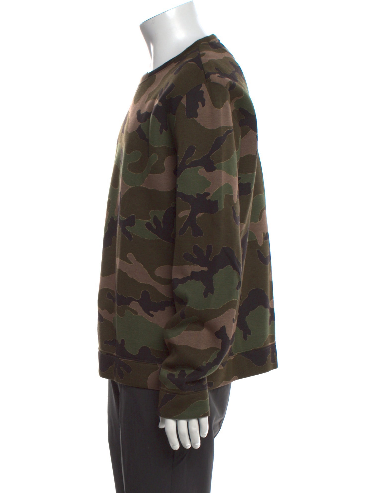 Valentino Rockstud Accents Camouflage Print Pullover
