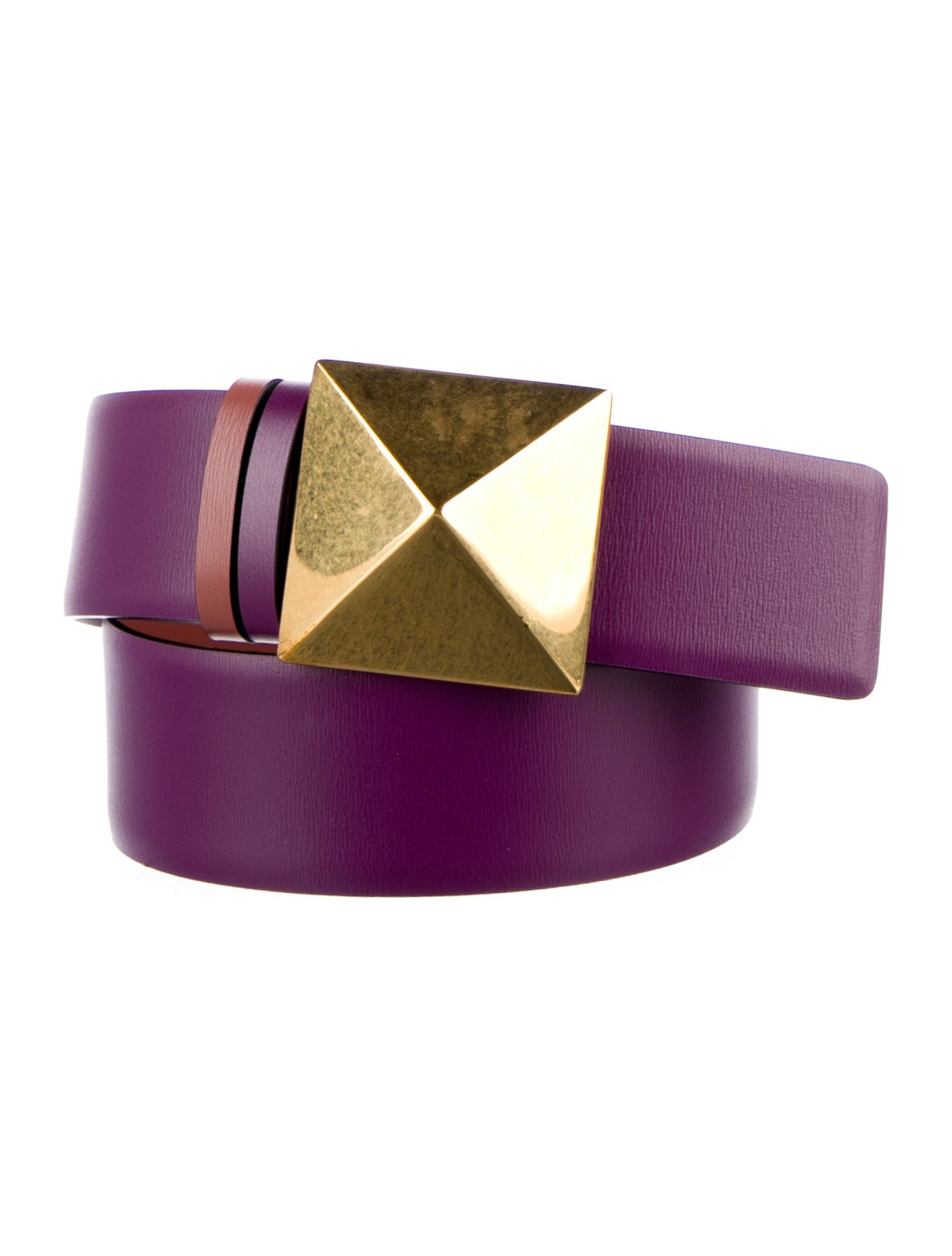 Valentino One Stud Rockstud Accents Waist Belt